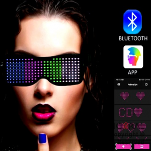 ANTEOJO CON DISPLAY BLUETOOTH USB LUMINOSO LED x 1